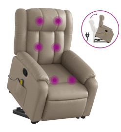 Fauteuil inclinable de massage Cappuccino Similicuir