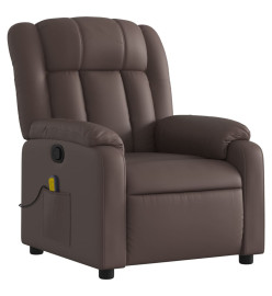 Fauteuil de massage inclinable Marron Similicuir