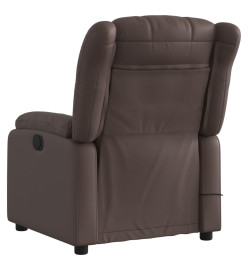 Fauteuil de massage inclinable Marron Similicuir