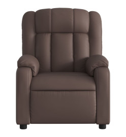 Fauteuil de massage inclinable Marron Similicuir