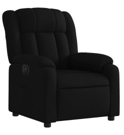 Fauteuil inclinable électrique Noir Tissu