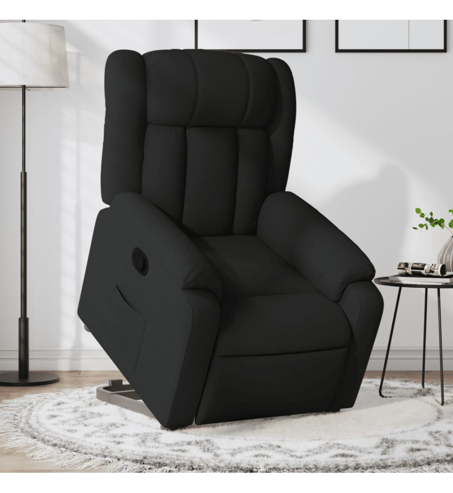 Fauteuil inclinable noir tissu