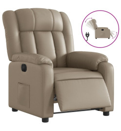 Fauteuil inclinable électrique Cappuccino Similicuir