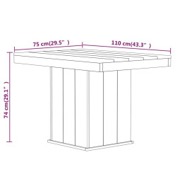 Mobilier de salle à manger de jardin 4 pcs Bois de pin imprégné