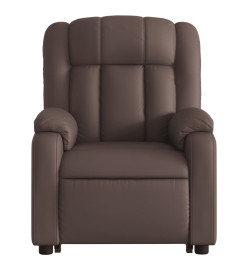 Fauteuil inclinable de massage Marron Similicuir