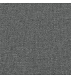 Canapé à 2 places Gris foncé 140 cm Tissu