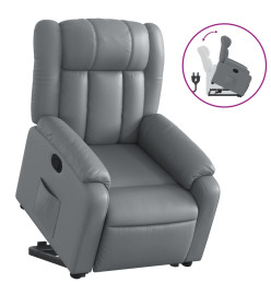 Fauteuil inclinable Gris Similicuir