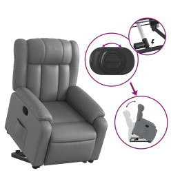 Fauteuil inclinable Gris Similicuir