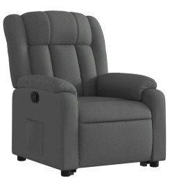 Fauteuil inclinable Gris foncé Tissu