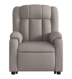 Fauteuil inclinable de massage Taupe Tissu