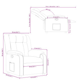 Fauteuil inclinable Cappuccino Similicuir