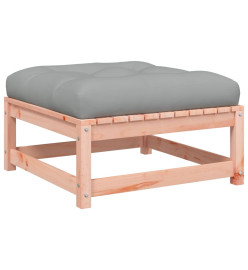 Repose-pieds de jardin avec coussins 2 pcs bois massif douglas