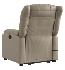 Fauteuil inclinable de massage électrique cappuccino similicuir