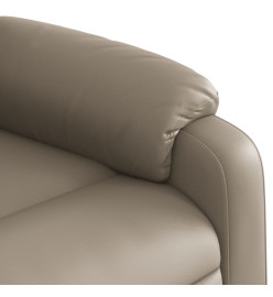 Fauteuil inclinable de massage électrique cappuccino similicuir