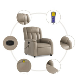 Fauteuil de massage inclinable Cappuccino Similicuir