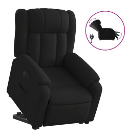 Fauteuil inclinable électrique noir tissu