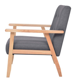 Fauteuil Gris foncé Tissu