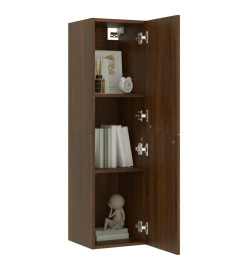 Meubles TV muraux 2 pcs Chêne marron 30,5x30x110 cm
