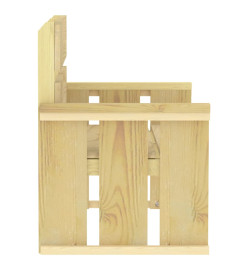 Mobilier de salle à manger de jardin 3 pcs Bois de pin imprégné
