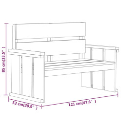 Mobilier de salle à manger de jardin 3 pcs Bois de pin imprégné