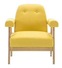 Fauteuil Jaune Tissu