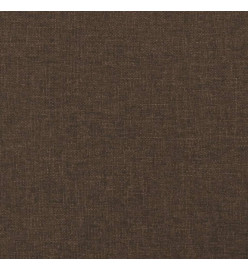 Cadre de lit Marron foncé 140x200 cm Tissu