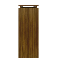 Table console Chêne marron 102x30x80 cm Bois d'ingénierie