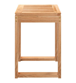 Tabouret de salle de bain 40x30x46 cm Bois massif de noyer