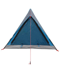 Tente de camping 2 personnes bleu 200x120x88/62cm taffetas 185T