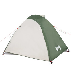 Tente de camping 4 personnes vert 267x272x145 cm taffetas 185T