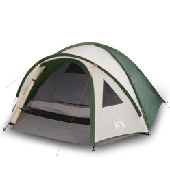 Tente de camping 4 personnes vert 300x250x132 cm taffetas 185T