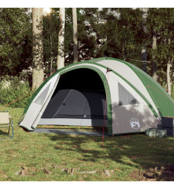 Tente de camping 4 personnes vert 300x250x132 cm taffetas 185T