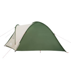 Tente de camping 4 personnes vert 300x250x132 cm taffetas 185T