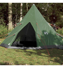 Tente de camping 4 personnes vert 367x367x259 cm taffetas 185T