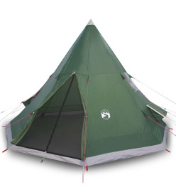 Tente de camping 4 personnes vert 367x367x259 cm taffetas 185T