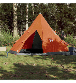 Tente de camping 4 personnes 367x367x259 cm taffetas 185T