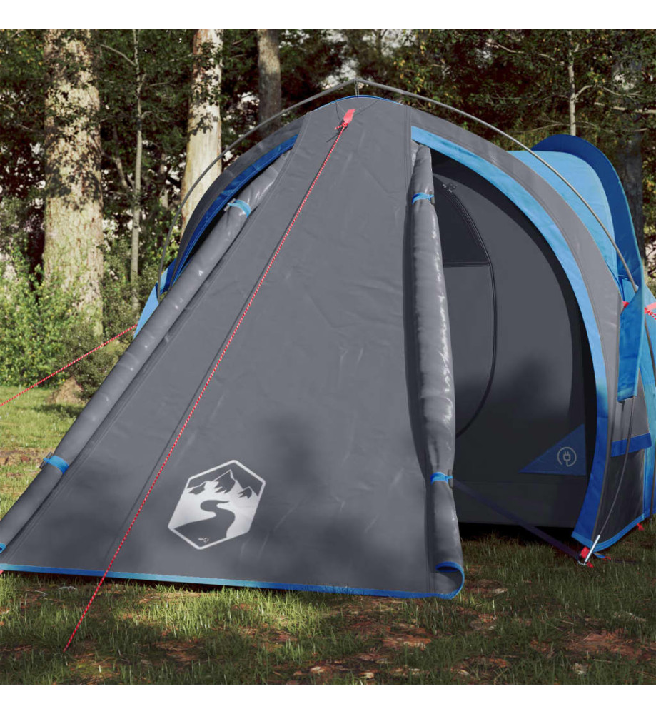 Tente de camping 2 personnes bleu 320x140x120 cm taffetas 185T