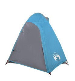 Tente de camping 2 personnes bleu 254x135x112 cm taffetas 185T