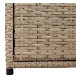 Armoire de rangement de jardin beige 55x59x69 cm résine tressée