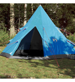 Tente de camping 4 personnes bleu 367x367x259 cm taffetas 185T