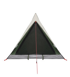 Tente de camping 2 personnes vert 200x120x88/62cm taffetas 185T