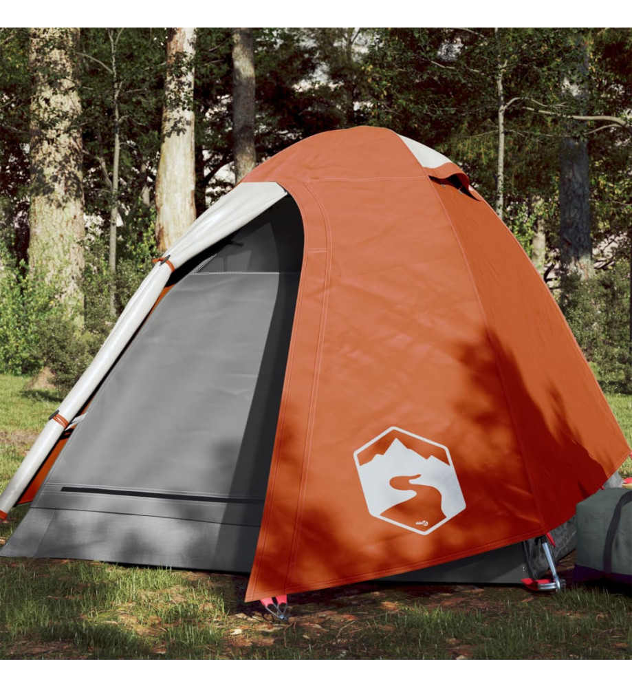 Tente de camping 2 personnes 254x135x112 cm taffetas 185T