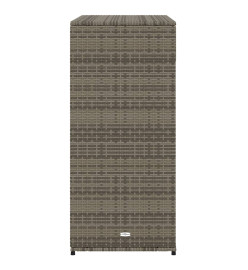 Armoire de rangement de jardin gris 105x55x113cm résine tressée