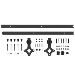 Porte coulissante et kit de quincaillerie 70x210 cm pin massif