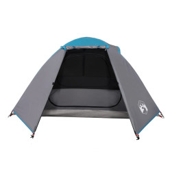 Tente de camping 2 personnes bleu 224x248x118 cm taffetas 185T