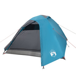 Tente de camping 2 personnes bleu 264x210x125 cm taffetas 185T