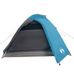 Tente de camping 2 personnes bleu 264x210x125 cm taffetas 185T