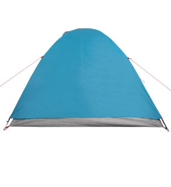 Tente de camping 2 personnes bleu 264x210x125 cm taffetas 185T