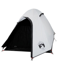 Tente de camping 2 personnes blanc 254x135x112 cm taffetas 185T