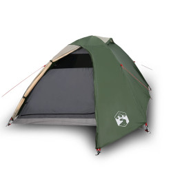 Tente de camping 2 personnes vert 264x210x125 cm taffetas 185T